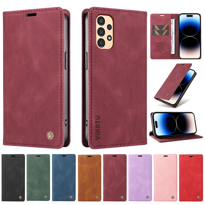 

Luxury Wallet Leather Protect Case For Samsung Galaxy A23 4G SM-A235F/A23 4G A 23 A236B Cases Magnetic Flip Cover Shell Capa