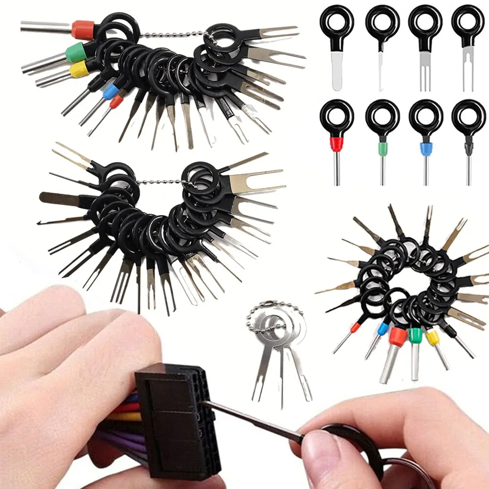 Car Terminal Tools 41pcs Universal Terminal Removal Repair Wire Plug Connector Extractor Puller for Car Disassembly