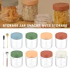 4Pcs Overnight Oats Container 500ml Milk Fruit Salad Food Storage Glass Jars Portable Cereal Breakfast Cups for Yogurt Pudding 1