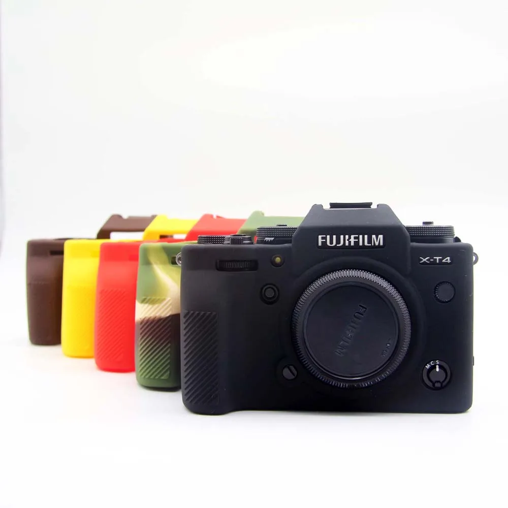 

Soft Rubber Silicon Armor Case Body Cover Protector Frame Skin for Fujifilm Fuji XT4 X-T4 XT-4 Mirrorless Camera Protective Bag