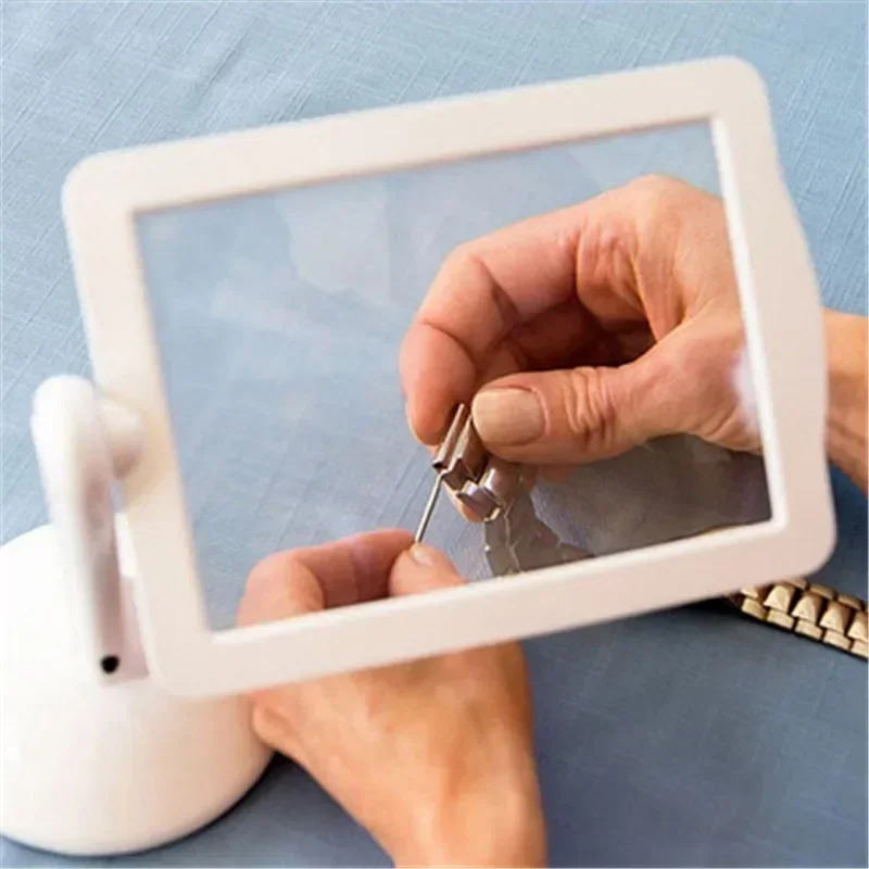 

Настольная Лупа громкой связи 3X, Настольная лупа, увеличительное устройство, вращающийся на 360 градусов кронштейн, Портативная Лупа для чтения