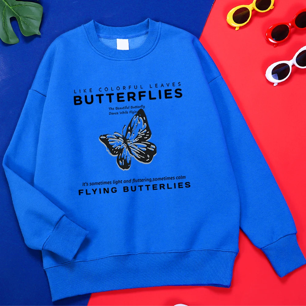 

Butterflies Is Flying Printing Man Hoodie Fashion Quality Shoulder Drop All-Match Oversized Hoodie Sports Comfortable Clothes
