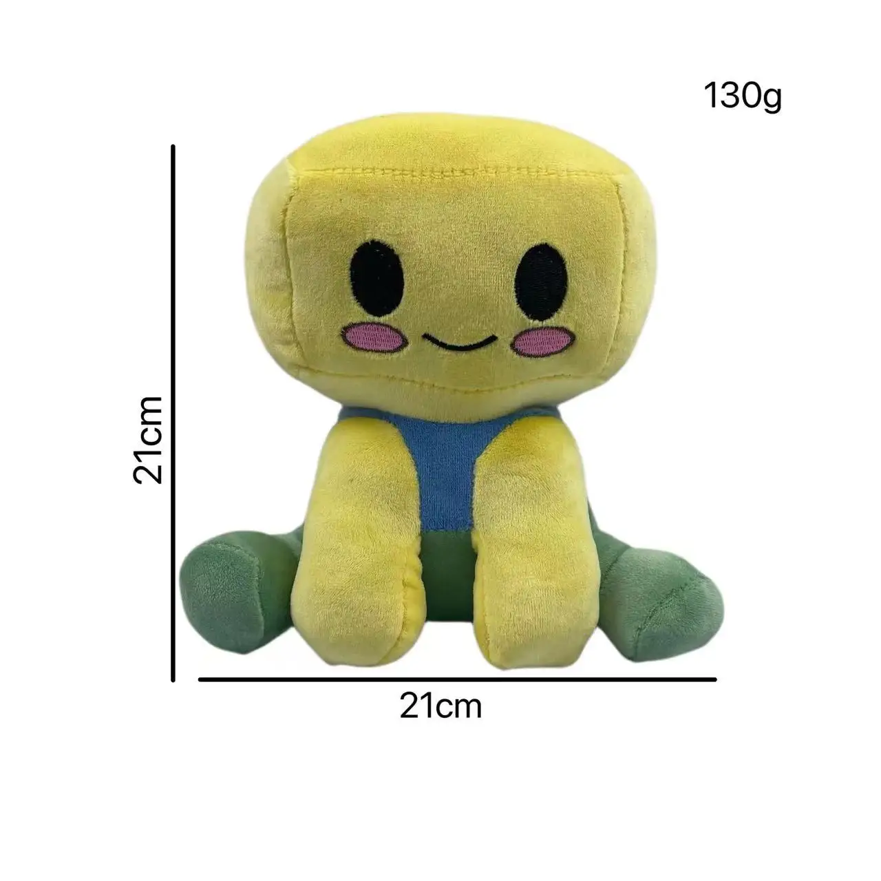 Blox Buddies ロブロックス ぬいぐるみ 野球帽の男の子 20cm 2024 新しいブロックス仲間ぬいぐるみ漫画の女の子黒帽子黄色装飾