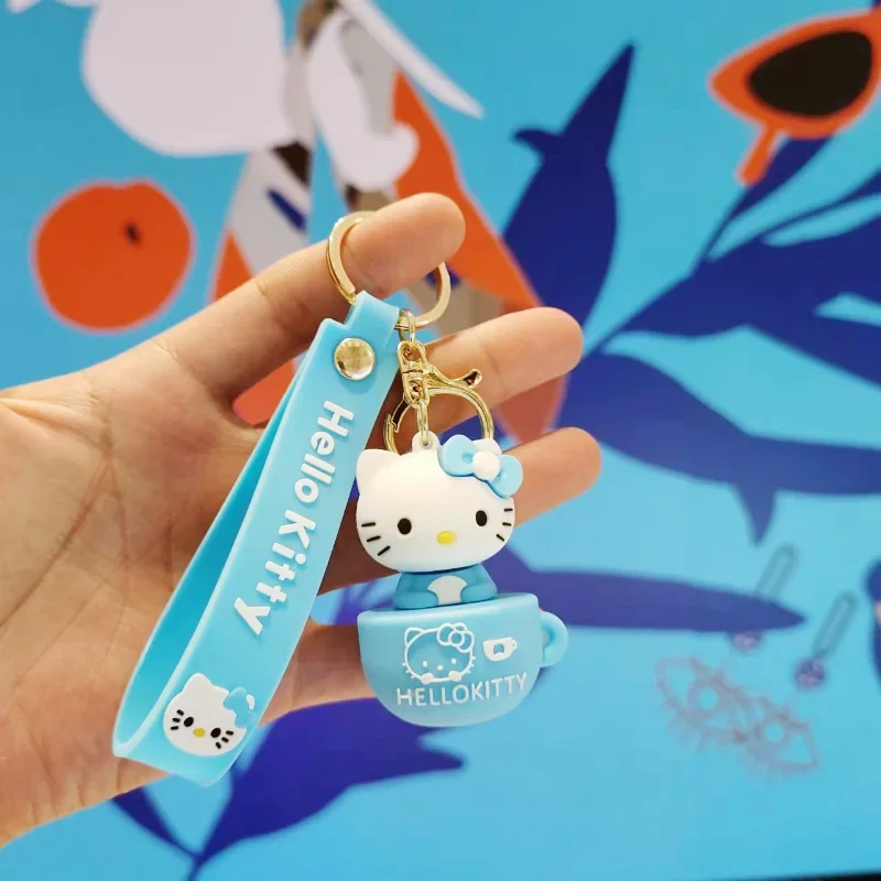 Cute Silicon Hello Kitty With Heart Keychain/Car Accessories/Backpack Charm