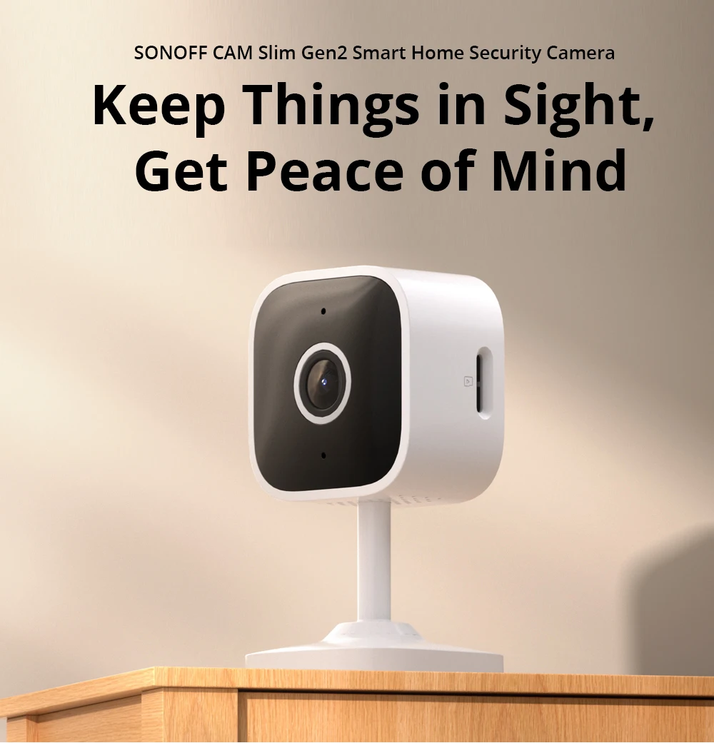 CAM Slim Gen2 CAM-S2 080P HD WiFi Smart Security Camera Two-Way Audio Scene Link
