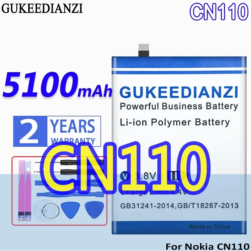 

Аккумулятор высокой емкости 5100 мАч для Nokia CN110 1ICP5/65/78/X20/X10 мобильный телефон высококачественные батареи