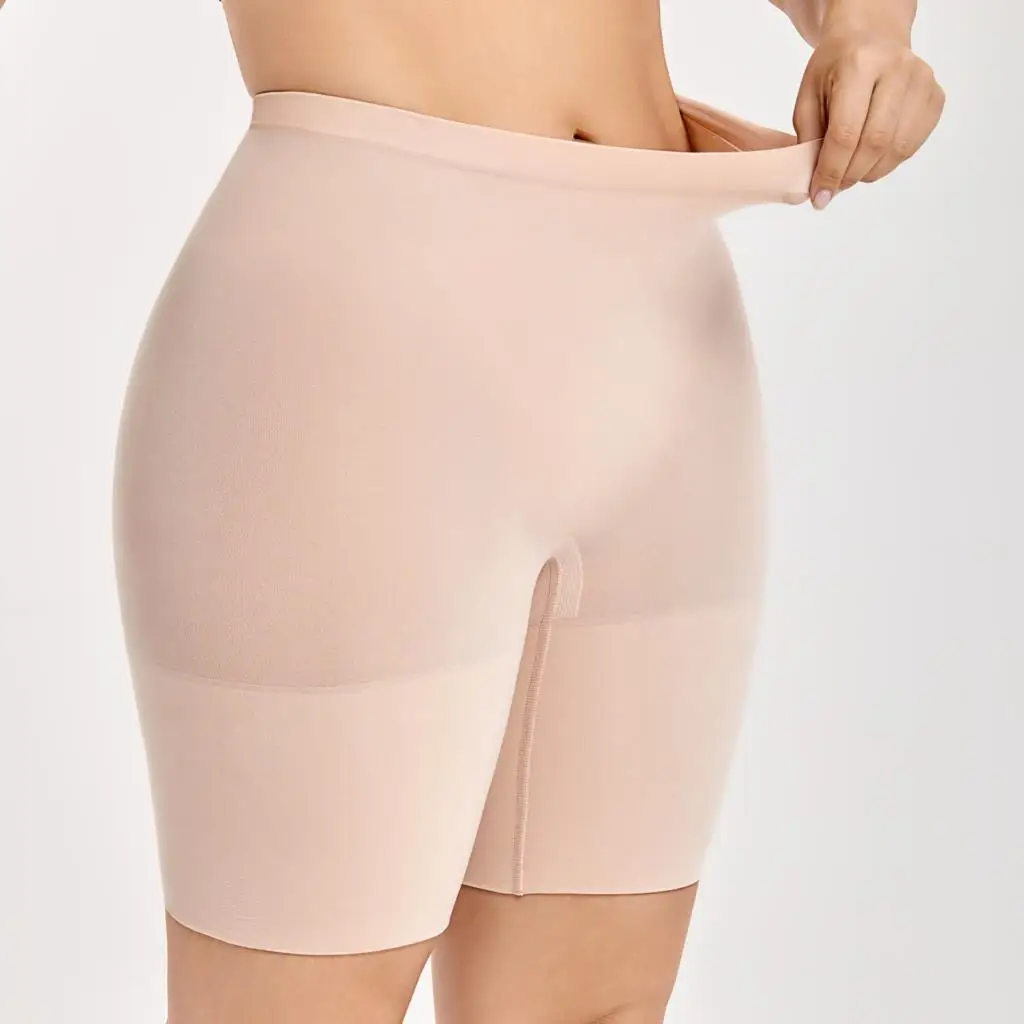 Women's Plus Size Tummy Control Panties High Waist Thigh Slimmer Shapewear Three Lengths Shorts Mid Waist XS-XL 2XL 3XL