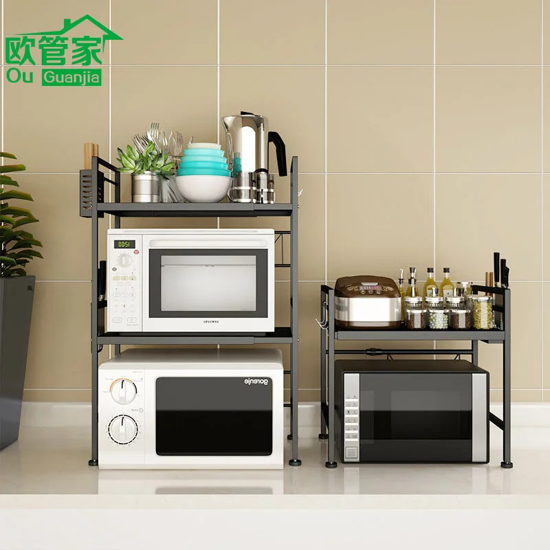 Supporti scaffalature da cucina scaffale per microonde scaffale per la  conservazione della casa a tre strati ripiano per forno da tavolo scaffale  per condimenti - AliExpress