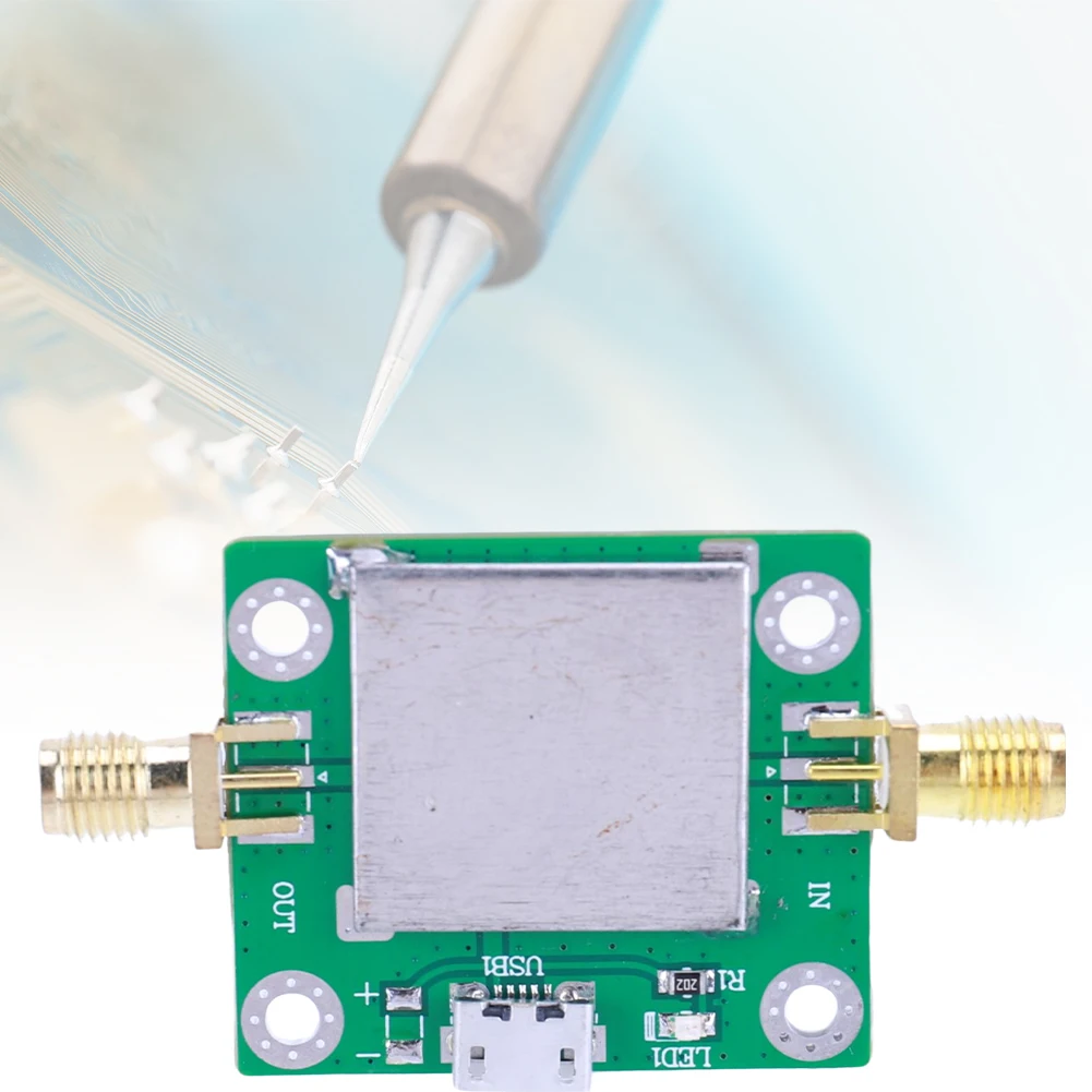 USB 전원 공급 포트 포함 저소음 증폭기, SMA 케이블 게인, 20DB LNA, 50M-6GHz
