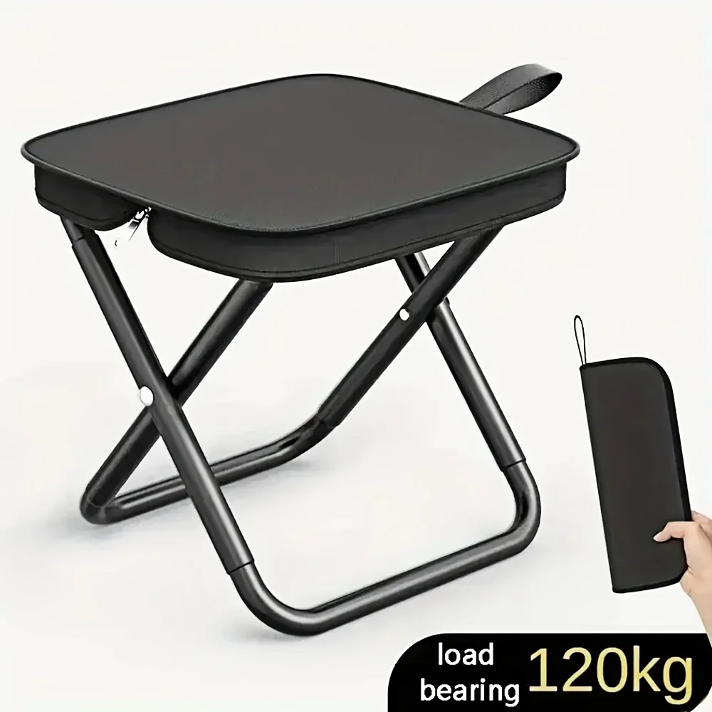Portable multifunctional outdoor picnic camping folding chair, ultra light fishing stool, travel stool, fishing accessories 1