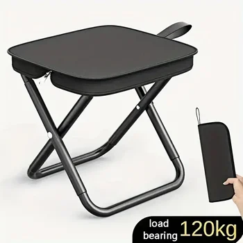 Portable multifunctional outdoor picnic camping folding chair, ultra light fishing stool, travel stool, fishing accessories 1