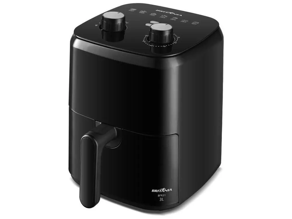 Fritadeira Elétrica sem Óleo/Air Fryer Britânia BFR31 Preto com Timer 3L - 220V 4