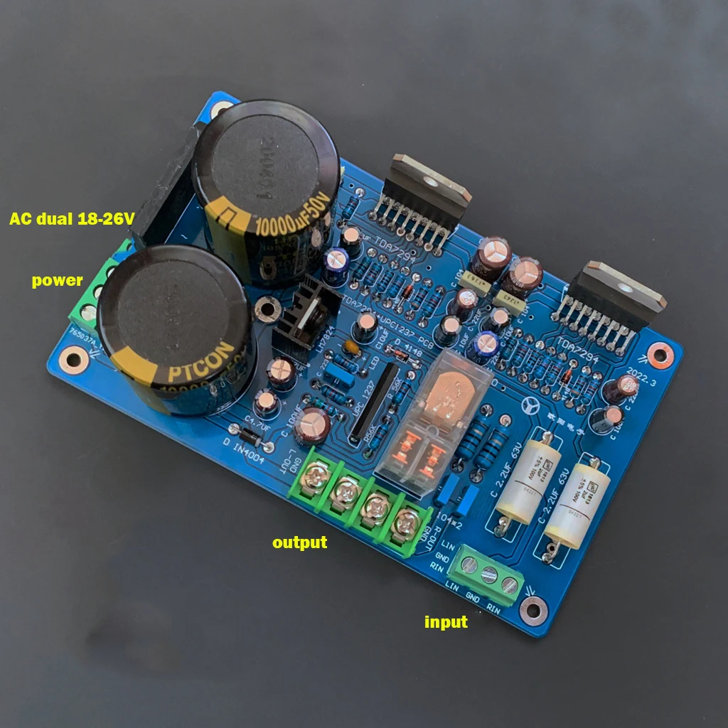 Placa do Amplificador de Potência com Proteção do Altifalante ca Dual 1826v Tda7294 - Image 2