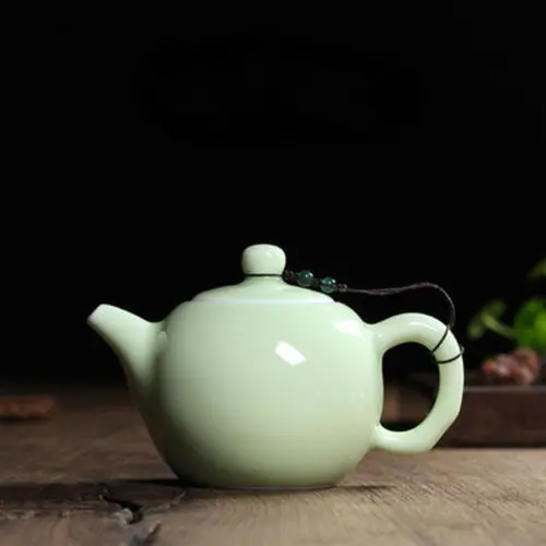 [GRANDNESS] ] Xishi Pot Chinese longquan celadon teapot Kung Fu Teapot with Filter 240ml China Longquan Tea pot 240 ml