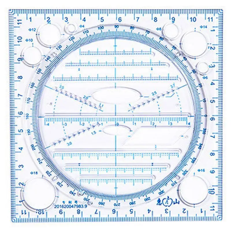 

Clear Geometric Rulers Drawing Ruler Template For Students Architects Teachers Clear Rulers Measuring Template Ruler For Arc