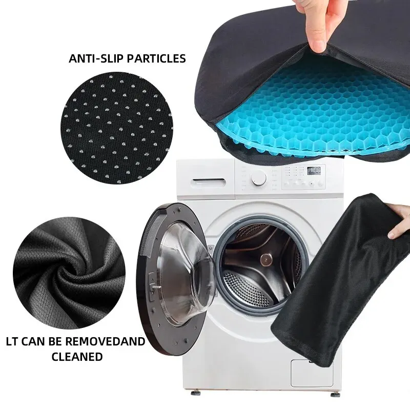 Gel Seat Cushion Automotive Gel Seat Cushions Summer Breathable Honeycomb Decompression Back Tailbone Pain Home Office Wheelchair