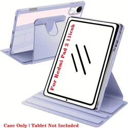 Enhanced Product Title:  
11 - Inch Black Swivel Case with Pen Slot - Lightweight & Scratch Resistant for Redmi Pad 2 (Purple)