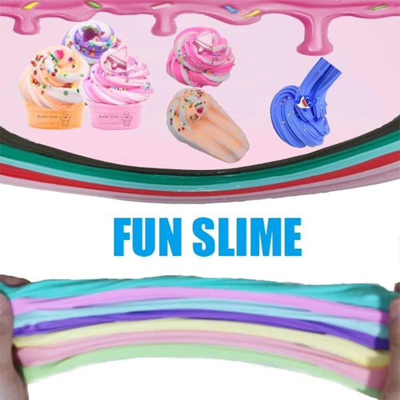 70-180ml Blue Cake Slime For Girls Boys Super Soft And Non-Stick Butter  Slime Kit DIY Party Favors Gifts Slime Putty Kids Toys - AliExpress