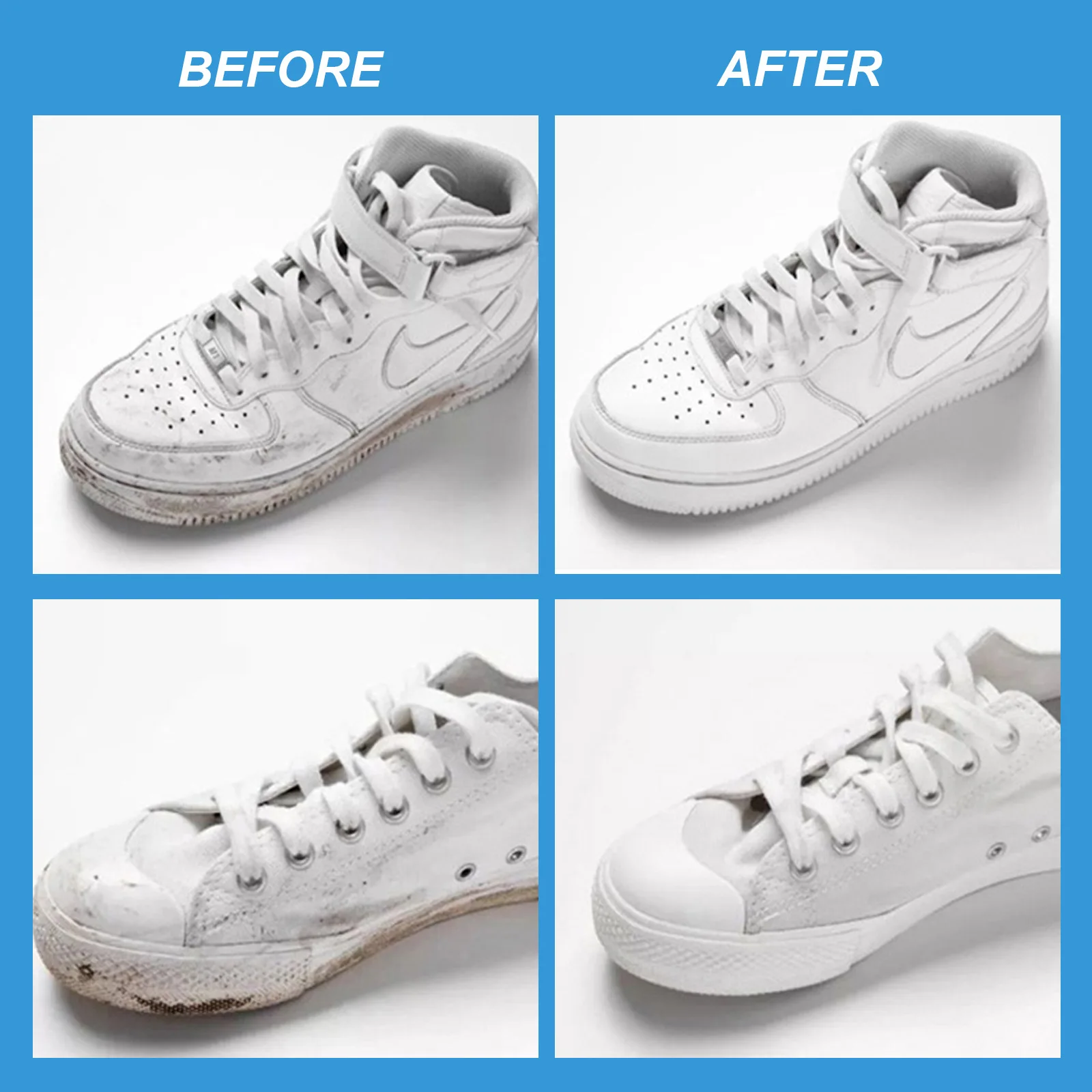 Shoe Cleaner Foaming Shoe Whitener Shoe Cleaner Kit For White Shoes Sneakers  Leather Shoes For Leather Vinyl Canvas Nylon And - AliExpress