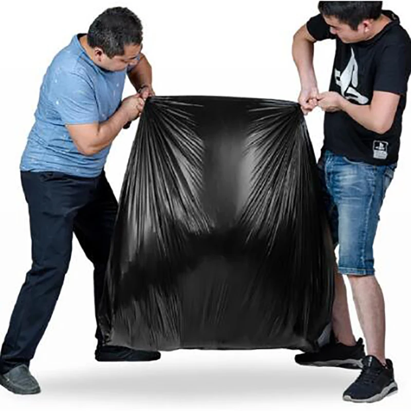 Garbage Bag Plastic Thickened Disposable 40x65cm 50pcs For Hotel Village trash bags disposable trash bags garbage bags
