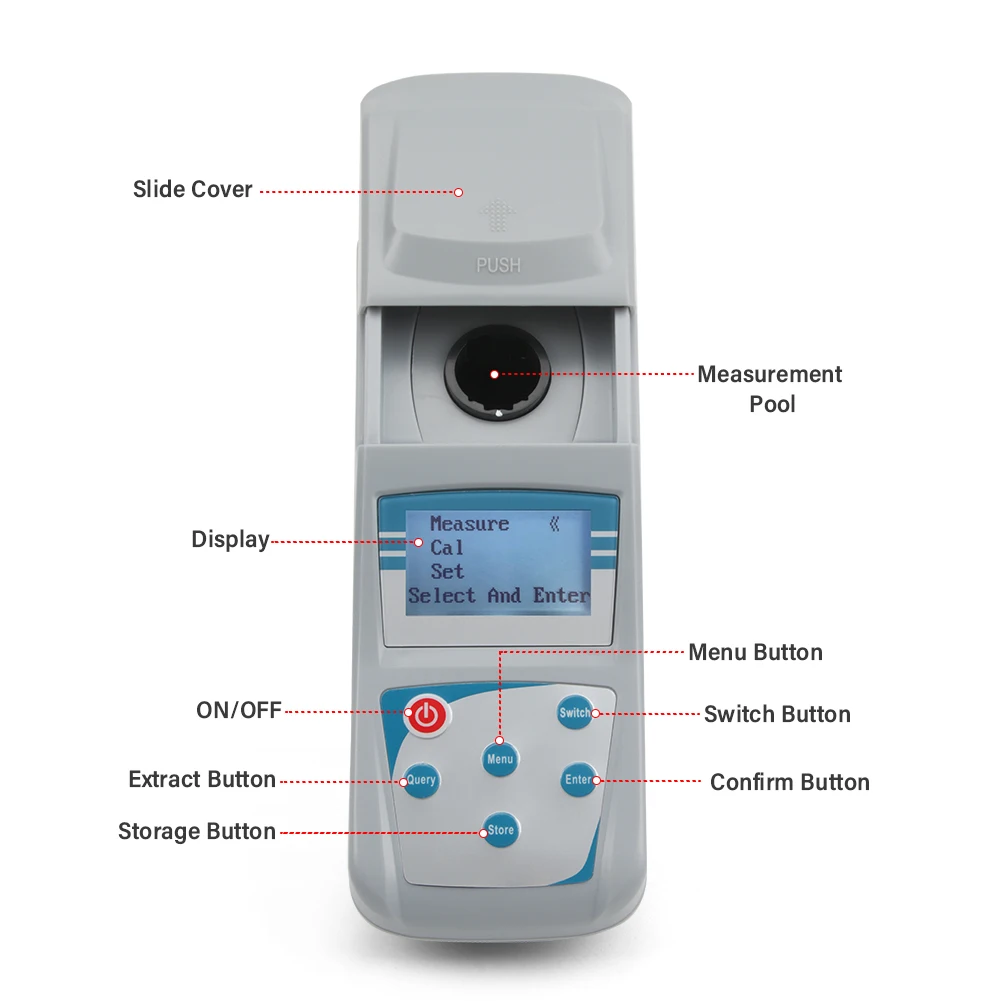 Portable Turbidity Meter, Scattering Light Tester for Water Quality, High Accura