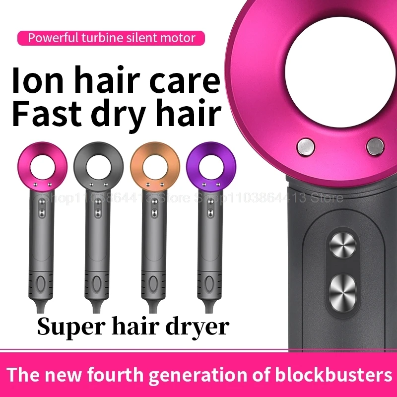 Hair Dryer Professinal Leafless Negative Lon Hair Care Quick Dry Home Powerful Constant 200 Million Anion Blow