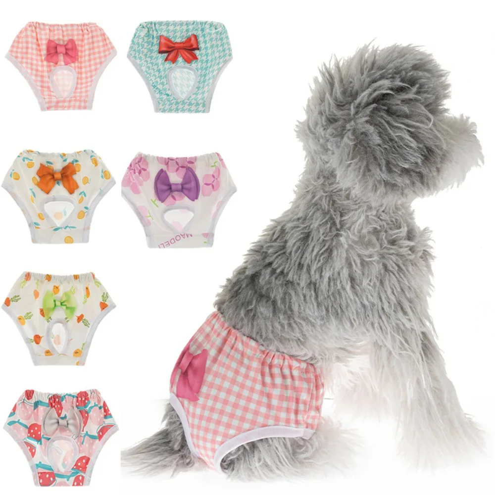 Reusable Sanitary Panties Washable Small Dog Pet Diapers Female Dogs Large Physiological Pants Shorts Male Cats Pet Menstruation dog diapers pet diapers dog nappies dog shorts