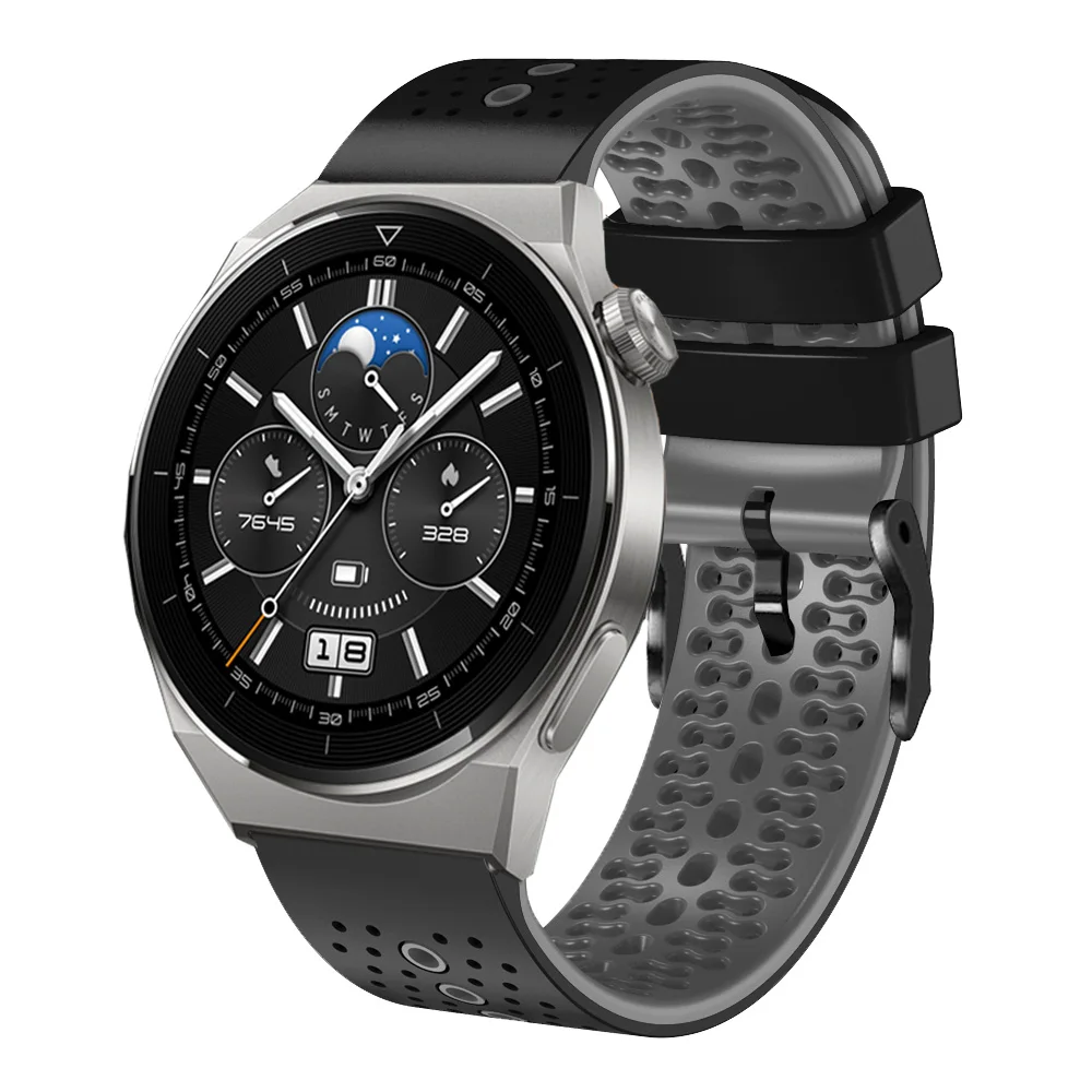 22mm Silicone Watchband Replacement Strap - Versatile and Durable Bracelet
