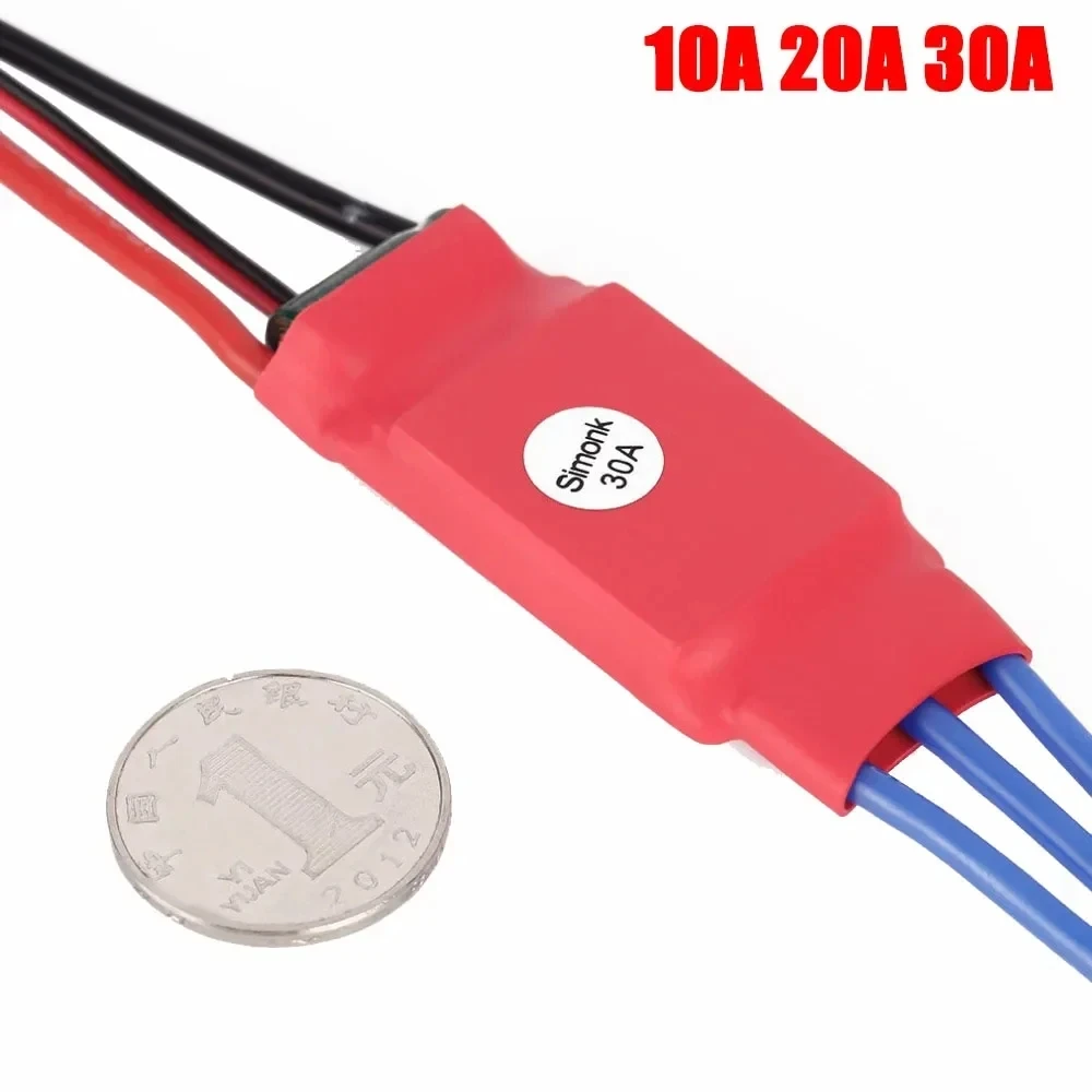 

1 шт. Новый Simonk 10A 20A 30A бесщеточный электронный регулятор скорости ESC доступен для радиоуправляемого самолета FPV квадрокоптера дрона