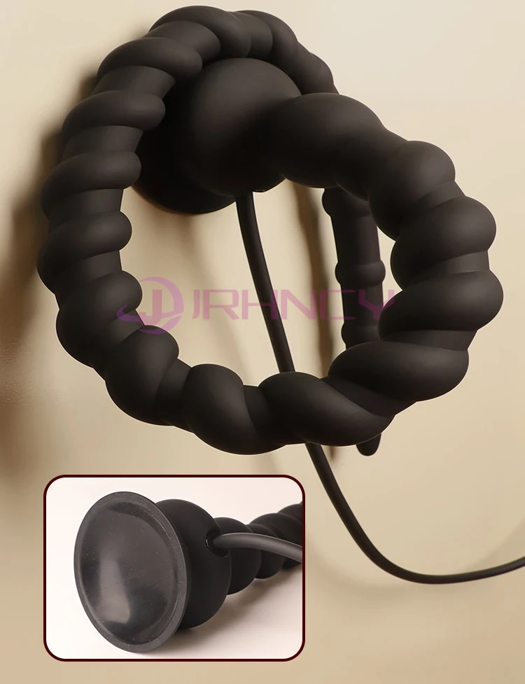 Extra Long Inflatable Anal Plug Prostate Massager For Dilation_voghion.com