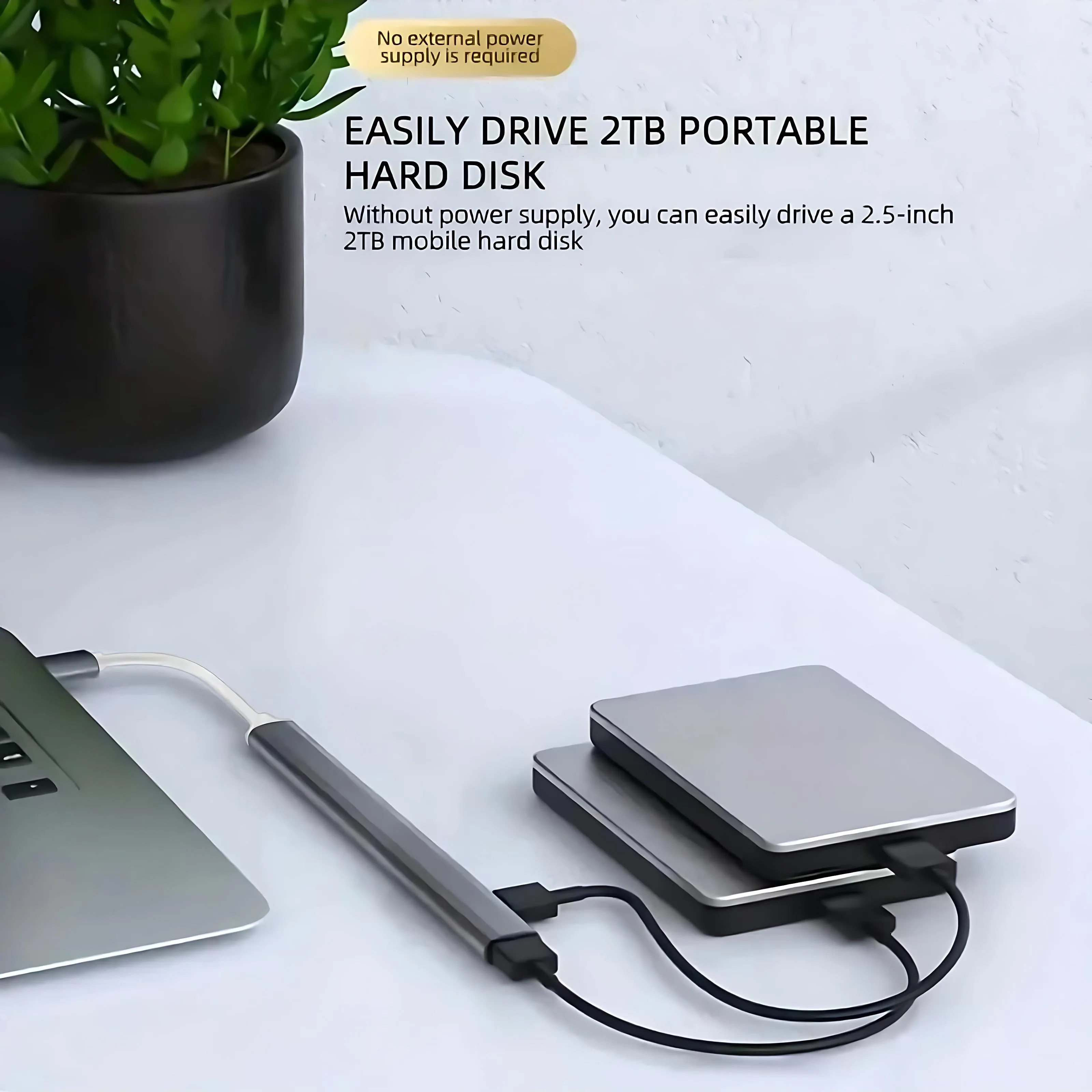 7-Port High-Speed USB Hub with USB-C and USB-A Connectivity