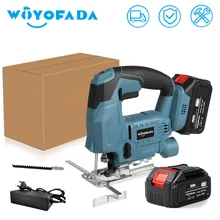 Jig Saw Cordless Quick Blade Change Electric Saw 65mm 6 Gear LED Light Guide Woodworking Power Tool for Makita 18V Battery