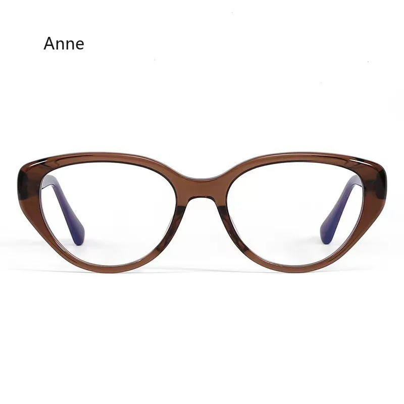 Myopia Glasses Retro Anti-blue Light Cat Eye Flat Mirror HD Nearsighted Unisex Diopter 0-0.5-1.0-1.5-2.0 To-4.0