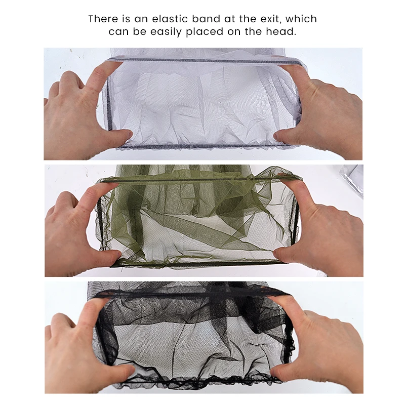 Anti Bee Cap Outdoor Anti-Mosquito Fishing Hat Portable Head Cover Collecting Honey Breathable Sunshade Mask Preventing Bees beekeeping tools beekeeping accessories