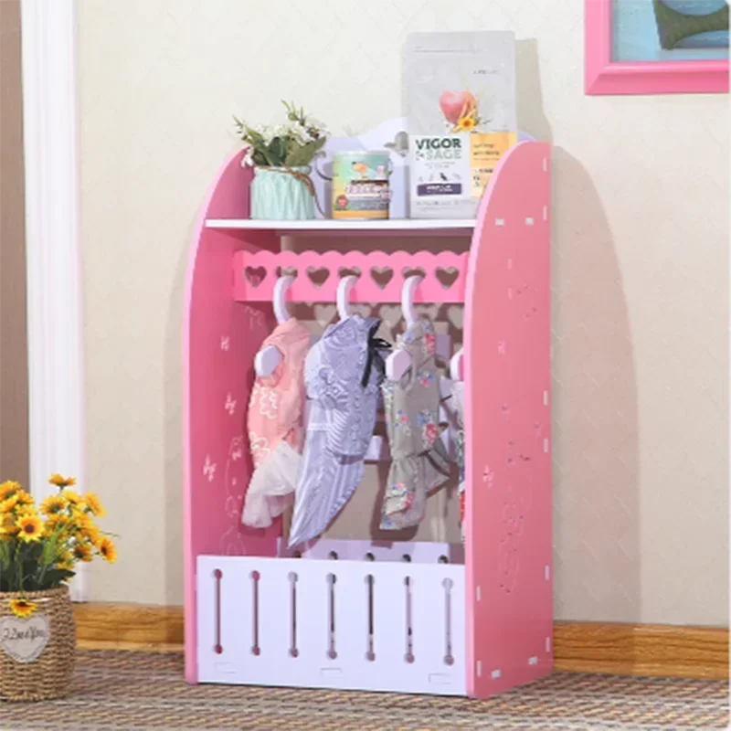 Closet Girl Child Wardrobe Beautiful Princess Style Lockers Child Cabinet Baby Roupeiro De Quarto Infantil Room Furniture