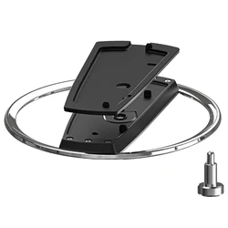 Sleek Metal Vertical Stand with Anti-Slip Base (Black)