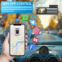 Caméra de tableau de bord 4K WiFi GPS pour voitures Mini voiture avant DVR 24H Mode de stationnement capteur G enregistreur vidéo de conduite de voiture enregistrement en boucle 2