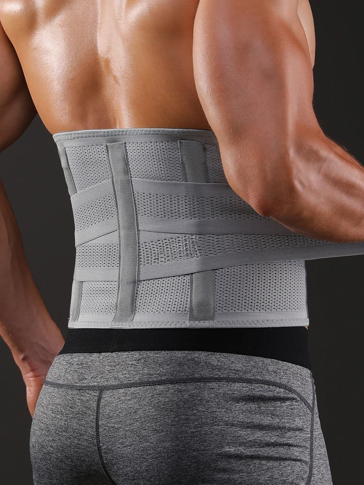 Waist Trainer 1 Piece Adjustable Unisex Lower Back Support Tummy Band for Weightlifting Cycling