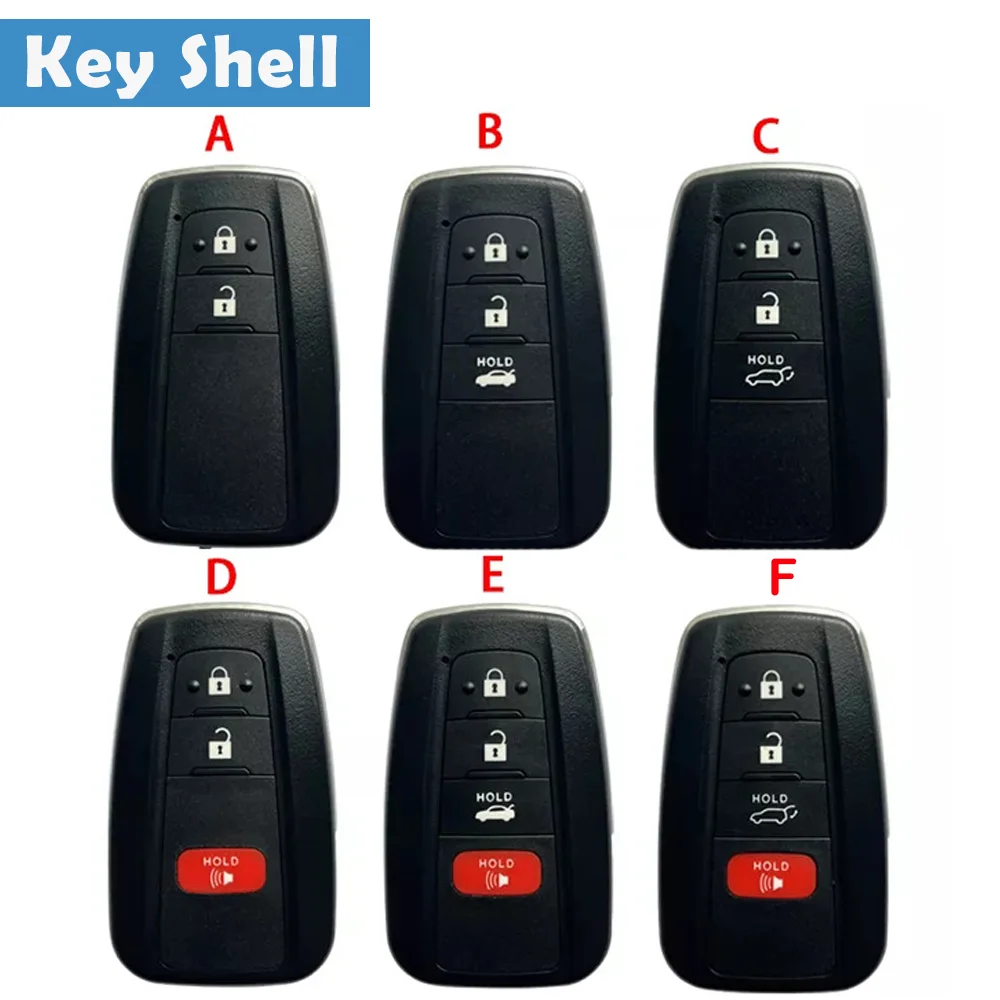 5pcs/lot HYQ14FBN 2/3/4 Buttons Auto Smart Remote Key Shell 8990H-12010 Car Smart Key Shell Case For Toyota CRV Corolla