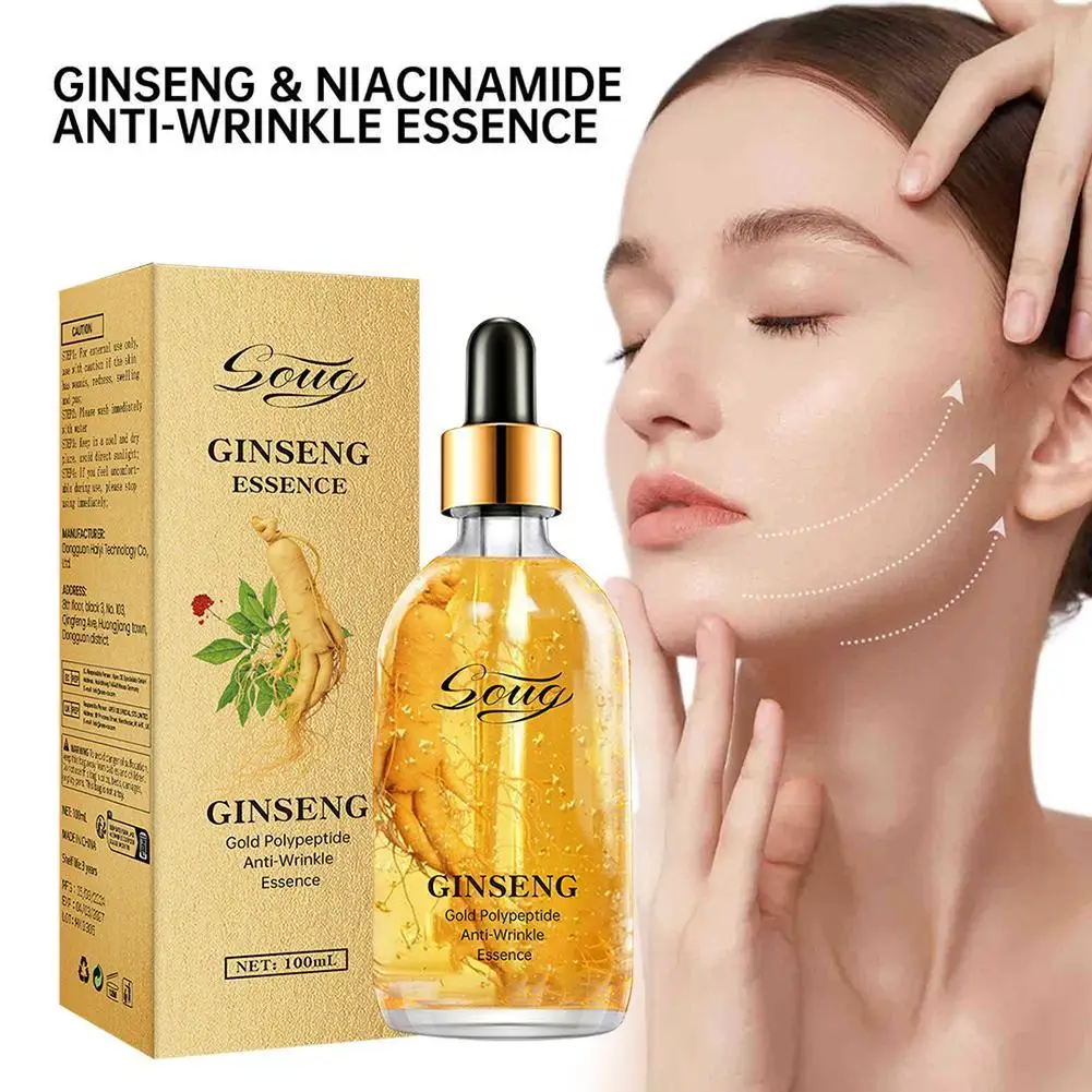 

Ginseng Face Serum Anti Wrinkle Tightening Skin Rejuvenation Moisturizing Refreshing Nicotinamide Whitening Brighten Skin Care