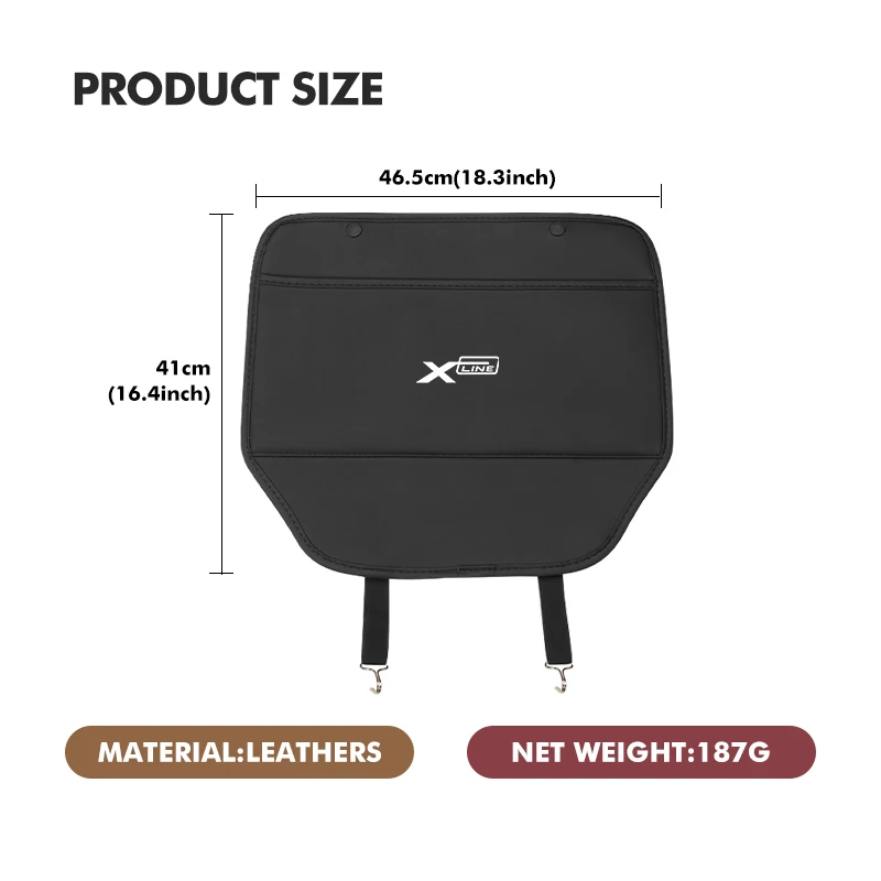 기아 X라인 스포티지 옵티마 씨드 소울 피칸토 스토닉용 자동차 좌석 등받이 수납, 뒷좌석 내마모성 등받이 개미 킥 패드