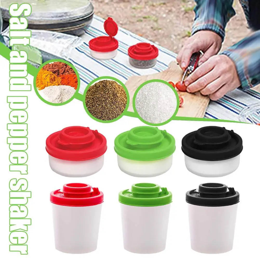 Seasoning Bottle Black And White Salt Pepper Shaker Kitchen Condiment Bottle Storage Seasoning Tools