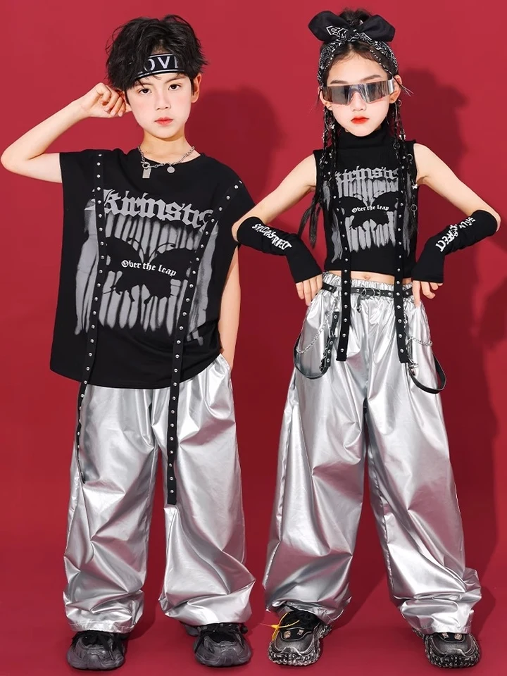 Herren/Damen Kinder Cosplay-Set – Schwarze Hose Mit Pailletten & Socken, Für Partys & Karneval