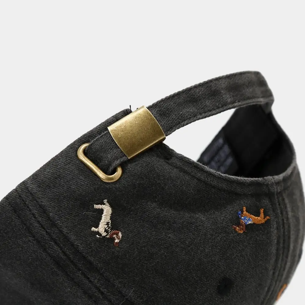 Modische Baseballkappe mit Welpen-Stickerei, vielseitig einsetzbar, UV-Schutz, Sonnenschutzhüte, atmungsaktive Mütze für Männer und Frauen – Detail 8