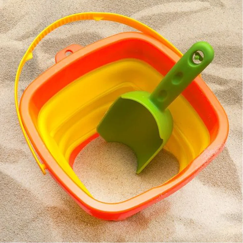 Jouet de plage,Ensemble de bac à sable en silicone souple pour  enfants,jouets de plage d'été,animaux mignons- blue set[C7] - Cdiscount  Jeux - Jouets