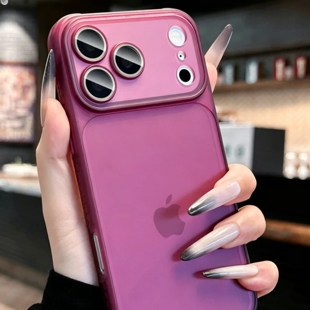 Luxury Ultra Thin Soft TPU Phone Case with Slim Matte Mirror Surface and Translucent Silicone Exterior