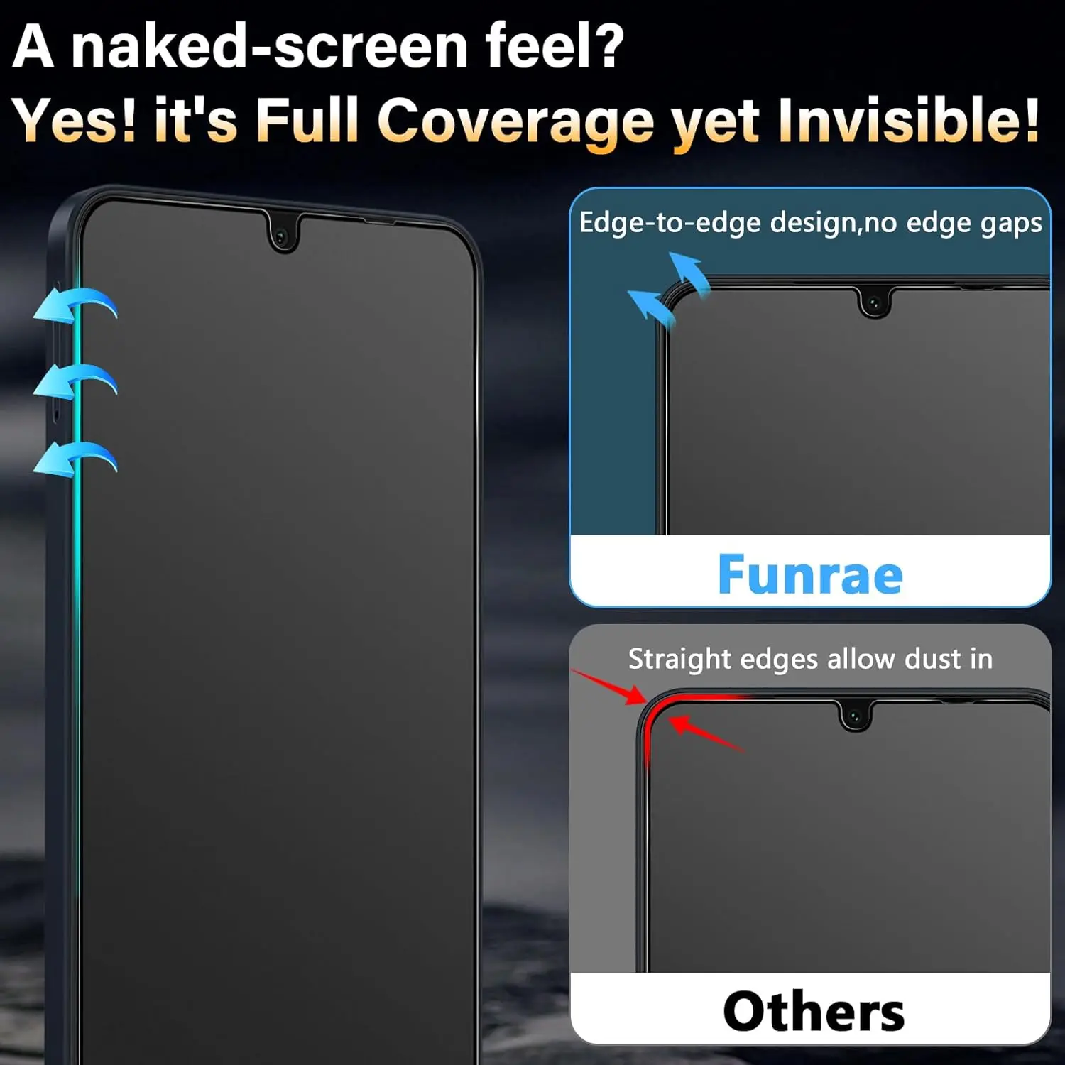 Premium Matte Tempered Glass Screen Protector (2/4 Pack)