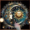 Sun and Moon Tarot Tablecloth Pagan Altar Cloth For Spread Tarot Reading Cover Divination Tarot Mat Spiritual Oracle Cards Pad 4