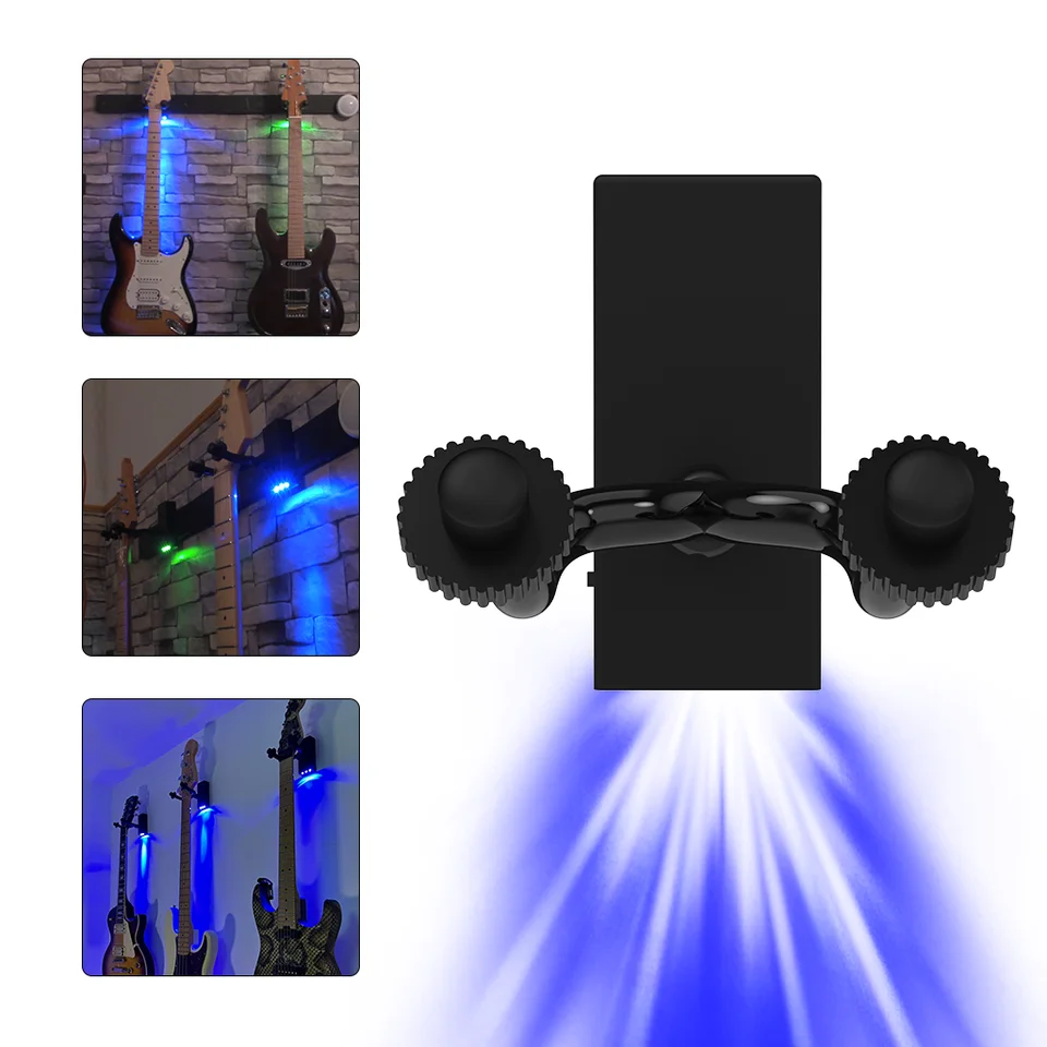 ☆ Custom Hanger LED Board　　　　　【数量限定】 NAOMI RGB LED Hanger - Stylish Guitar Wall Mount Bracket