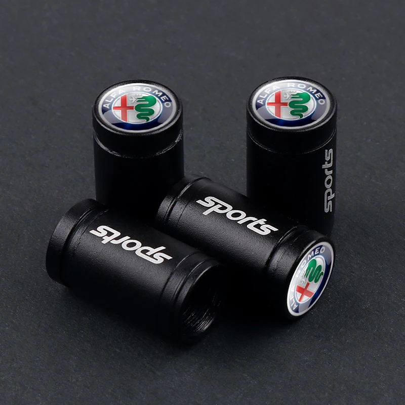 4-Piece Anti-Theft Car Wheel Valve Caps - Premium Auto Accessories